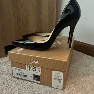 Christian Louboutin Black Patent Heels